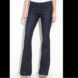 Dylan George & Co Diane Flare Dark Blue Low Rise Trouser Denim Jeans